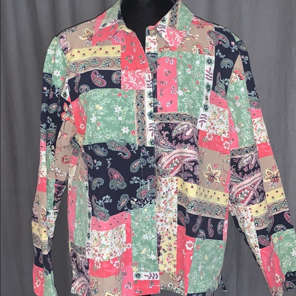 The TOG Shop Floral Patch Paisley Botton Jacket
